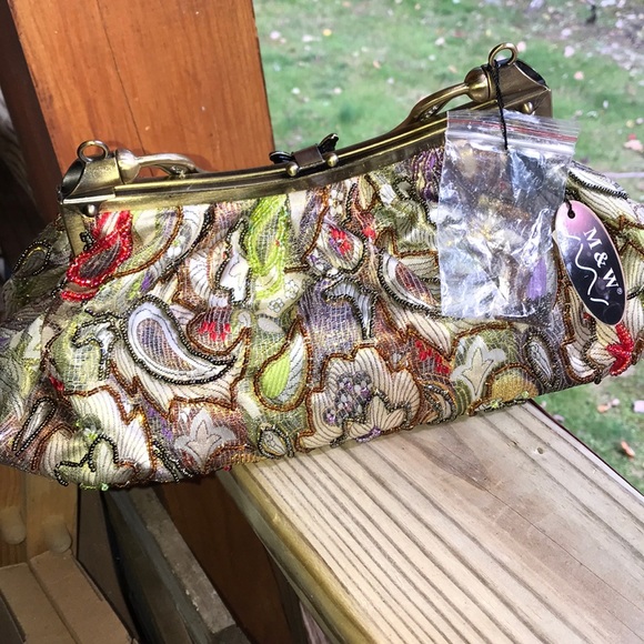 Bead Embellished Handbag purse NWT! - Picture 9 of 9